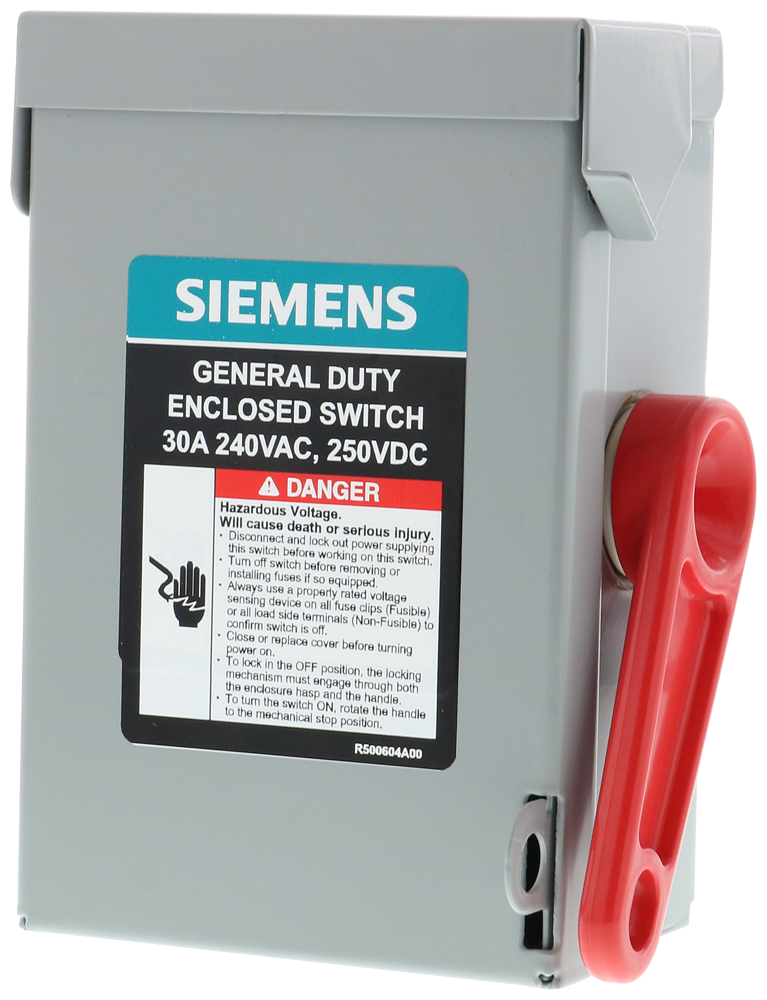 Siemens GNF321A Disconnect Switch (Non-Fusible) 240v 30A - Essential Electric Supply