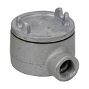 GUAB16 - Crouse-Hinds Condulet GUA Conduit Outlet Box with Cover 3" Opening Feraloy Iron Alloy B Shape 1/2" - Essential Electric Supply