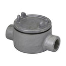 GUAC49 - Eaton Crouse-Hinds Condulet GUA Conduit Outlet Box with Cover 5" Cover Opening Feraloy Iron Alloy C Shape 1-1/4" - Essential Electric Supply