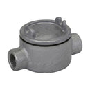 GUAC49 - Eaton Crouse-Hinds Condulet GUA Conduit Outlet Box with Cover 5" Cover Opening Feraloy Iron Alloy C Shape 1-1/4" - Essential Electric Supply