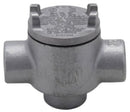 GUAD14 Crouse-Hinds Condulet GUA Conduit Outlet Box, Feraloy Iron, 2" Cover, D Shape, 1/2" Trade Size, Explosion-Proof - Essential Electric Supply