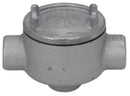 GUAD36 Crouse-Hinds Condulet GUA Conduit Outlet Box D Shape 3" Cover Feraloy Iron - Essential Electric Supply
