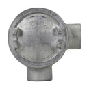 GUAL36 - Crouse-Hinds Condulet GUA Conduit Outlet Box 1" Trade Size L-Shape Feraloy Iron Alloy Cover 3" Opening - Essential Electric Supply
