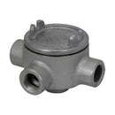 GUAW16 - Crouse-Hinds Feraloy Iron Alloy Condulet GUA Conduit Outlet Box with 3 Inch Cover Opening, 1/2 Inch Trade Size - Essential Electric Supply