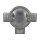GUAW16 - Crouse-Hinds Feraloy Iron Alloy Condulet GUA Conduit Outlet Box with 3 Inch Cover Opening, 1/2 Inch Trade Size - Essential Electric Supply