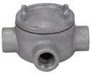 GUAX49 Crouse-Hinds Condulet GUA Conduit Outlet Box Feraloy Iron Alloy X Shape 5-Inch Cover Opening - Essential Electric Supply