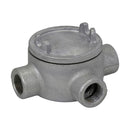 GUAX69 - Crouse Hinds GUA Conduit Outlet Box 5" Cover Opening Feraloy Iron Alloy X Shape 2" Trade Size - Essential Electric Supply