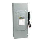 H363 - Square D Heavy Duty Fusible Safety Switch, 100A, 3-Pole, 600VAC/DC, NEMA 1, Indoor, Surface Mount, 10kA-200kA Interrupt, H Series, UL Listed - Essential Electric Supply