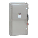 H365NDS - Square D 400 Amp 600 VAC/DC 3-Pole Fusible Heavy Duty Safety Switch NEMA 4/4X 304 Stainless Steel - Essential Electric Supply