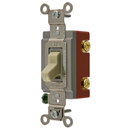 HBL1221I - Hubbell 20A 120/277V Single Pole Industrial Grade Toggle Switch Ivory - Essential Electric Supply