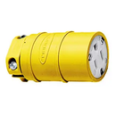 HBL1547 - Hubbell 15A 125V 2-Pole 3-Wire Straight Blade Connector Dust-Tight Yellow - Essential Electric Supply