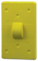 HBL17CM50 Hubbell Weatherproof Cover Wallplate PresSwitch 1-Gang Elastomer - Essential Electric Supply