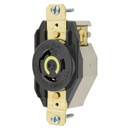 HBL2310 - Hubbell 20A 125V 2-Pole 3-Wire Single Flush Locking Receptacle Nylon Face Screw Mount L5-20R - Essential Electric Supply