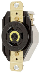 HBL2310 Hubbell Twist-LockÂ® Industrial Flush Receptacle 20A 125V 2-Pole 3-Wire NEMA L5-20R - Essential Electric Supply