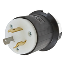 HBL2311 - Hubbell 20A 125V 2-Pole 3-Wire Grounding Locking Plug, L5-20P, Insulgrip, Black/White, Non-Metallic - Essential Electric Supply