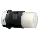 HBL2313 - Hubbell 20A 125V 2-Pole 3-Wire Twist-Lock Female Connector Body, NEMA L5-20R, Black/White Nylon - Essential Electric Supply