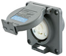HBL2320SW Hubbell Twist-LockÂ® Locking Receptacle Watertight Safety-ShroudÂ® 20A 250V 2-Pole 3-Wire NEMA L6-20R - Essential Electric Supply