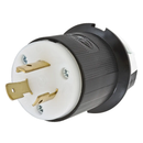 HBL2321 - Hubbell 20A 250V 2-Pole 3-Wire Twist-Lock Industrial Male Plug L6-20P Screw Terminal Black/White - Essential Electric Supply