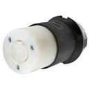HBL2323 - Hubbell 20A 250V 2-Pole 3-Wire Grounding Twist-Lock Female Connector Body, L6-20R, Screw Terminal, Black/White, Insulgrip Series - Essential Electric Supply