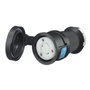 HBL2323SW - Hubbell 20A 250V 2-Pole 3-Wire Watertight Twist-Lock Safety-Shroud Connector - Essential Electric Supply