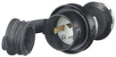 HBL2331SW Hubbell Twist-Lock Male Plug 20A 277V 2-Pole 3-Wire Grounding Watertight - Essential Electric Supply