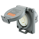 HBL2410SW - Hubbell 20A 125/250V 3-Pole 4-Wire Watertight Twist-Lock Receptacle L14-20R Screw Mount - Essential Electric Supply
