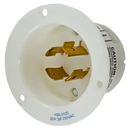 HBL2425 - Hubbell 20A 250V 3-Pole 4-Wire Locking Flanged Inlet NEMA L15-20P Screw Mount - Essential Electric Supply