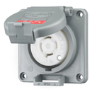 HBL2430SW - Hubbell 20A 480V 3-Pole 4-Wire Locking Watertight Safety Shroud Receptacle NEMA L16-20R - Essential Electric Supply