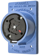 HBL25403 Hubbell Hubbellock Industrial Receptacle 30A 600V AC 20A 250V DC 4-Pole 5-Wire Grounding - Essential Electric Supply