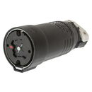 HBL25414B - Hubbell 30A 600V AC 20A 250V DC 4-Pole 5-Wire Locking Connector Nylon Housing - Essential Electric Supply