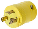 HBL2621VY Hubbell Twist-Lock Male Plug 30A 250V 2-Pole 3-Wire Grounding - Essential Electric Supply