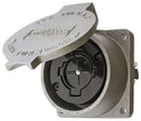 HBL26410 Hubbell Hubbellock Industrial Receptacle 60A 600V AC 3-Pole 4-Wire Locking - Essential Electric Supply
