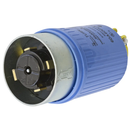 HBL26519 - Hubbell 60A 600V AC 4-Pole 5-Wire Grounding Locking Male Plug Blue Screw Terminal - Essential Electric Supply