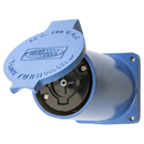 HBL26520 - Hubbell Hubbellock Industrial Locking Receptacle, 60A 600V, 4-Pole 5-Wire, Non-NEMA, Screw Terminal, Blue, IP44, UL/CSA Certified - Essential Electric Supply