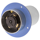 HBL26522 - Hubbell 60A 600V AC 4-Pole 5-Wire Locking Flanged Inlet Blue - Essential Electric Supply