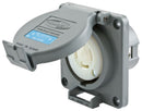 HBL2720SW Hubbell Twist-LockÂ® Watertight Receptacle 30A 3-Phase Delta 250V 3-Pole 4-Wire NEMA L15-30R - Essential Electric Supply