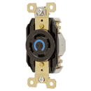 HBL2750 - Hubbell 30A 120/208V 4-Pole 4-Wire Twist-Lock Receptacle L18-30R Black Nylon - Essential Electric Supply