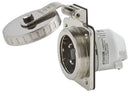 HBL303SS Hubbell Twist-Lock Marine Grade Hull Inlet 30A 125V 2P 3W Stainless Steel - Essential Electric Supply