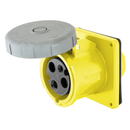 HBL3100R3W - Hubbell 100A 250VDC 2-Pole 3-Wire Watertight IEC Pin & Sleeve Receptacle - Essential Electric Supply