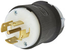 HBL3521C Hubbell Twist-LockÂ® Male Plug 20A/250V or 10A/600V 4-Pole 5-Wire Grounding - Essential Electric Supply