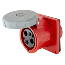 HBL360R7W - Hubbell 60A 480V 2-Pole 3-Wire Pin & Sleeve Flanged Receptacle - Essential Electric Supply
