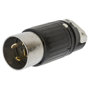 HBL3764C - Hubbell Twist-Lock Insulgrip Female Connector Body, 50A 600VAC/250VDC, 3-Pole 4-Wire Grounding, Non-NEMA, Cord Mount, Nylon Housing - Essential Electric Supply