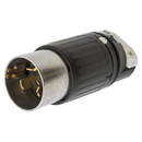 HBL3765C - Hubbell 50A 600VAC/250VDC 3-Pole 4-Wire Non-NEMA Twist-Lock Nylon Locking Plug - Essential Electric Supply