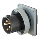 HBL4100B5W - Hubbell 100A 3-Pole 4-Wire 600V Watertight Flanged Inlet IEC Pin and Sleeve Device - Essential Electric Supply