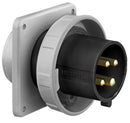 HBL4100B5W Hubbell Industrial Grade IEC Pin and Sleeve Male Flanged Inlet 100A 3-Phase 600V AC Watertight - Essential Electric Supply