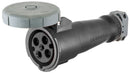 HBL430C5W Hubbell IEC Pin and Sleeve Connector Body 30A 3-Phase 600V 3-Pole 4-Wire Watertight - Essential Electric Supply