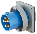 HBL460B9W Hubbell IEC Pin and Sleeve Male Flanged Inlet 60A 3-Phase Delta 250V 3-Pole 4-Wire Watertight - Essential Electric Supply