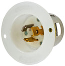 HBL4716C Hubbell Twist-LockÂ® InsulgripÂ® Industrial Flanged Inlet 15A 125V 2-Pole 3-Wire Locking Device - Essential Electric Supply