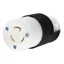 HBL4779C - Hubbell 15A 277V 2-Pole 3-Wire Grounding Twist-Lock Industrial Female Connector Body, L7-15R, Nylon, UL 498, CSA C22.2, Screw Terminal, Black/White - Essential Electric Supply