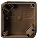 HBL4PB Hubbell Straight Blade Devices Accessory 4-Plex Portable Box 4" Square Brown - Essential Electric Supply